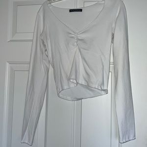 HARDLY WORN: Brandy Melville white long sleeve top.
